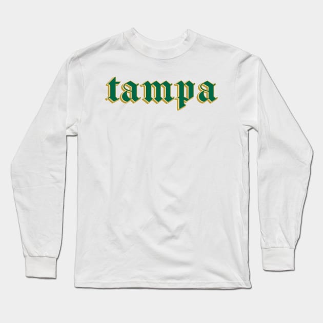 USF Tampa Sticker Long Sleeve T-Shirt by AashviPatel